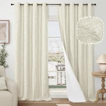 Cortinas Blackout Lajode Linen 100% Blackout 152x213cm 2 painéis