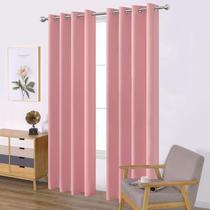 Cortinas Blackout LEMOMO Baby Pink Bedroom 132x213cm 2 painéis
