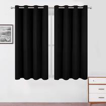 Cortinas Blackout LEMOMO Black 132 x 160 cm Conjunto de 2 painéis Cortinas Blackout LEMOMO Black 132 x 160 cm Conjunto de 2 painéis