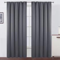 Cortinas Blackout LEMOMO Grey 132x213cm Conjunto de 2 painéis