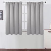 Cortinas Blackout LEMOMO Light Grey 107x114cm Conjunto de 2 painéis