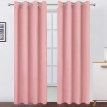 Cortinas Blackout LEMOMO Pink Thermal 132x241cm Conjunto de 2