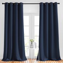 Cortinas Blackout NICETOWN 229x229cm Navy 2 painéis Cortinas Blackout NICETOWN 229x229cm Navy 2 painéis