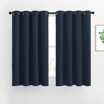 Cortinas Blackout NICETOWN, com isolamento térmico, azul marinho, 52 x 54 polegadas, 1 par