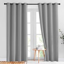 Cortinas Blackout NICETOWN Light Grey 213x213cm 2 painéis Cortinas Blackout NICETOWN Light Grey 213x213cm 2 painéis