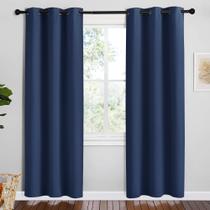 Cortinas Blackout NICETOWN Navy 42 x 78 polegadas, 2 painéis para quarto de criança