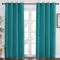 Cortinas Blackout NICETOWN Peacock Teal 214 cm x 213 cm 1 painel