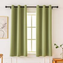 Cortinas Blackout Pickluc Grommet Sage Green 160x160cm 2 painéis