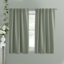 Cortinas Blackout PONY DANCE Bedroom Sage Green 42x45cm 2 peças