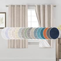 Cortinas Blackout Prince Deco Linen 160x160cm, conjunto de 2 painéis Cortinas Blackout Prince Deco Linen 160x160cm, conjunto de 2 painéis