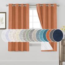 Cortinas Blackout PrinceDeco 100% Blackout para quarto laranja Cortinas Blackout PrinceDeco 100% Blackout para quarto laranja