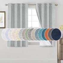 Cortinas Blackout PrinceDeco, 137 cm de comprimento, linho sintético, conjunto de 2 Cortinas Blackout PrinceDeco, 137 cm de comprimento, linho sintético, conjunto de 2