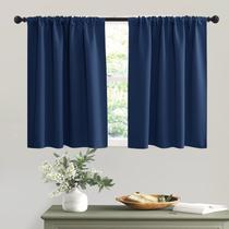 Cortinas Blackout RYB HOME Azul marinho 42x36cm 2 painéis