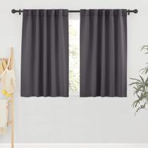 Cortinas Blackout RYB HOME com isolamento térmico 42x115cm cinza