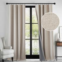 Cortinas Blackout RYB HOME Linen Texturizadas 100% Blackout 2x132x260cm