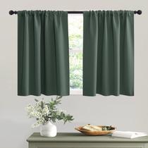 Cortinas Blackout RYB HOME para janelas RV Camper, verde escuro