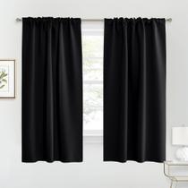 Cortinas Blackout RYB HOME para sala de estar W62xL63cm pretas