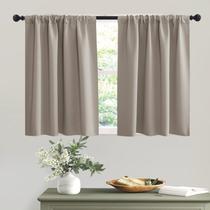 Cortinas Blackout RYB HOME Rod Pocket Sand W42xL36cm 2 painéis