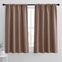 Cortinas Blackout RYB HOME Rod Pocket Thermal 107x137cm 2 painéis Cortinas Blackout RYB HOME Rod Pocket Thermal 107x137cm 2 painéis
