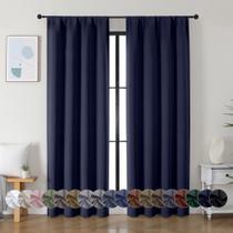 Cortinas Blackout Simplebrand Ava Navy Blue 183x102cm 2 painéis Cortinas Blackout Simplebrand Ava Navy Blue 183x102cm 2 painéis