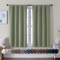 Cortinas Blackout Simplebrand Ava Sage Green 115x115cm 2 painéis