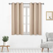 Cortinas Blackout Térmicas Bege DWCN - 114x114cm (2 Painéis)