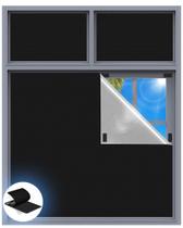 Cortinas Blackout Tlany 70x58cm com 20 conjuntos de tiras de gancho e laço Cortinas Blackout Tlany 70x58cm com 20 conjuntos de tiras de gancho e laço