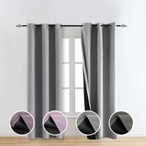 Cortinas Blackout TMLTCOR 100% cinza 213x97cm para quarto Cortinas Blackout TMLTCOR 100% cinza 213x97cm para quarto