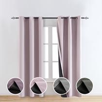 Cortinas Blackout TMLTCOR 100% rosa 213 cm x 213 cm para quarto Cortinas Blackout TMLTCOR 100% rosa 213 cm x 213 cm para quarto