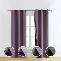 Cortinas Blackout TMLTCOR 100% roxas para quarto 213x97cm Cortinas Blackout TMLTCOR 100% roxas para quarto 213x97cm