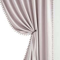 Cortinas Blackout Treatmentex Pom-pom Pink 160 x 160 cm 2 unidades