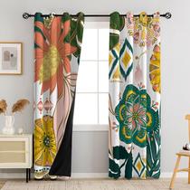 Cortinas Blackout Tyrot Boho Floral 100% Blackout 214x213cm