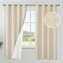 Cortinas Blackout YoungStex Beige Linen 160x160cm 2 painéis Cortinas Blackout YoungStex Beige Linen 160x160cm 2 painéis