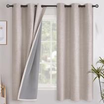 Cortinas Blackout YoungStex Linen Beige 107x160cm 2 painéis Cortinas Blackout YoungStex Linen Beige 107x160cm 2 painéis