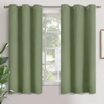 Cortinas Blackout YoungStex Olive Green 160x160cm 2 painéis