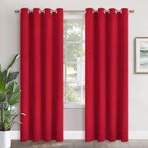 Cortinas Blackout YoungsTex Rojas de 229 cm de Largo para Sala Cortinas Blackout YoungsTex Rojas de 229 cm de Largo para Sala