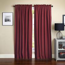 Cortinas Blazing Needles Reversível Rod Pocket Ruby Red 213x132cm Cortinas Blazing Needles Reversível Rod Pocket Ruby Red 213x132cm