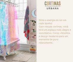 Cortinas Box PVC Mágicas Efeito Camaleão Holográfico Furtacor Impermeável e AntiMofo Ilhós 120 x 200 CM