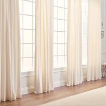 Cortinas Chanasya Premium Solid Velvet com 2 painéis em branco Cortinas Chanasya Premium Solid Velvet com 2 painéis em branco