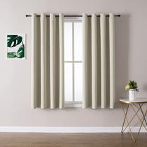 Cortinas ChrisDowa Grommet Room Darkening 132x114cm 2 painéis Cortinas ChrisDowa Grommet Room Darkening 132x114cm 2 painéis