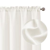Cortinas Chyhomenyc Bennet Ivory Faux Linen 213x102cm 2 painéis