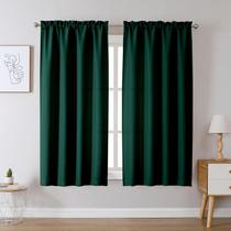 Cortinas Chyhomenyc Hunter Green 102x160 cm 2 painéis