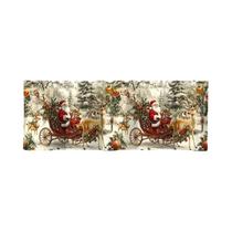 Cortinas Curtas De Natal Para Janela, Decorações Para Casa, Cozinha E Banheiro, Ornamentos De Natal