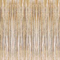 Cortinas de alumínio com franjas i-Chony Champagne Gold 1 m x 2,5 m - 2 peças Cortinas de alumínio com franjas i-Chony Champagne Gold 1 m x 2,5 m - 2 peças