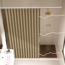 Cortinas de chuveiro AJAZZ Magnéticas Dobráveis Poliéster Marrom