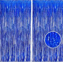 Cortinas de franja BRAVESHINE Blue Tinsel Foil 1x2,5 m - 2 unidades Cortinas de franja BRAVESHINE Blue Tinsel Foil 1x2,5 m - 2 unidades