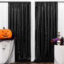 Cortinas de fundo B-COOL Black Sequin 60x240cm 2 painéis