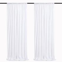 Cortinas de fundo de lantejoulas QueenDream White 60x240cm 2 painéis Cortinas de fundo de lantejoulas QueenDream White 60x240cm 2 painéis