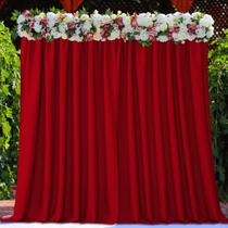 Cortinas de fundo Joydeco Christmas Red 152x213 cm Conjunto de 2 Cortinas de fundo Joydeco Christmas Red 152x213 cm Conjunto de 2