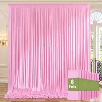 Cortinas de fundo NSSONBEN 12m x 3m Baby Pink 8 painéis Cortinas de fundo NSSONBEN 12m x 3m Baby Pink 8 painéis